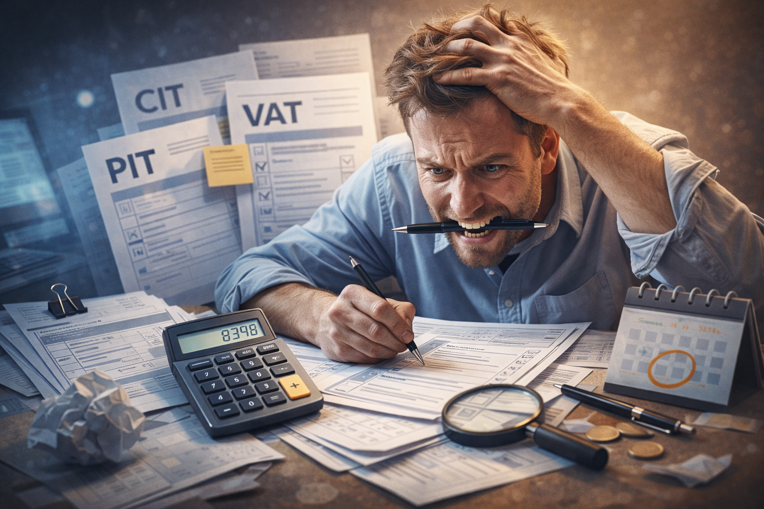 Uśmiechnięci księgowi